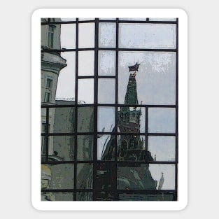 reflections of orthodoxy, moscow Sticker